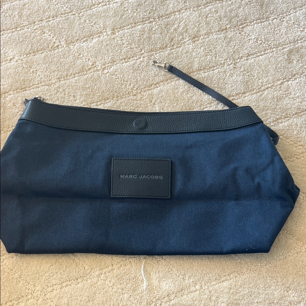 Marc Jacobs Navy and Black Canvas Pouch